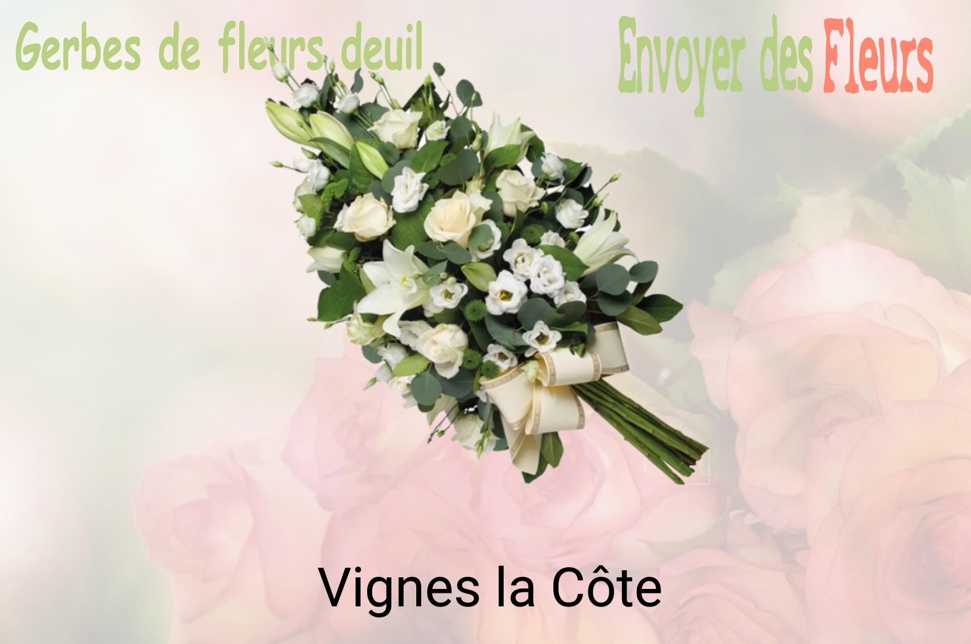Gerbe de fleurs de deuil livrée à Vignes-la-Côte